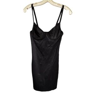Vintage Body‎ Slimmers Nancy Ganz Black Fitted Slip